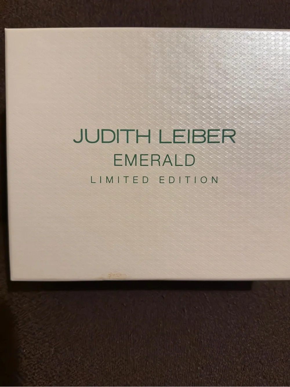 LIKE NEW Judith Leiber Emerald Limited Edition. Only sprayed twice.